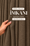 Keten Fon Perde Brillant Marka 1/3 En Sık Pile - Kahverengi Keten Fon Perde Brillant Marka 1/3 En Sık Pile - Kahverengi
